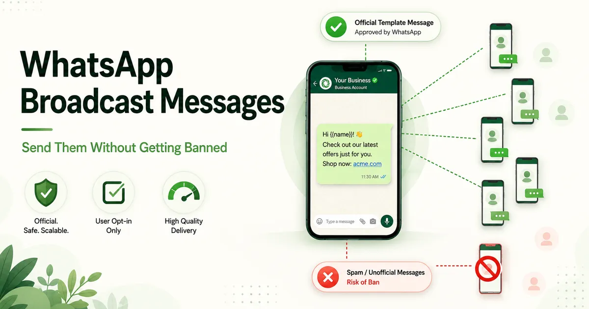WhatsApp Broadcast Messages: Send Them Without Getting Banned